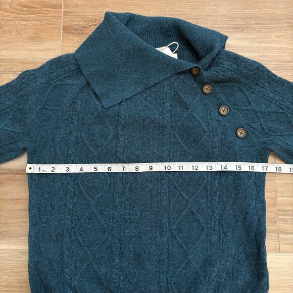 Garnet Hill Fia Cashmere Cabled Sweater XS - Picture 5 of 7